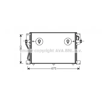 Condenseur, climatisation AVA QUALITY COOLING VO5077