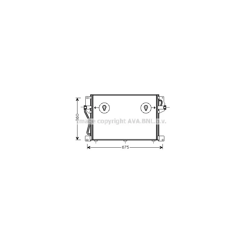 Condenseur, climatisation AVA QUALITY COOLING VO5077