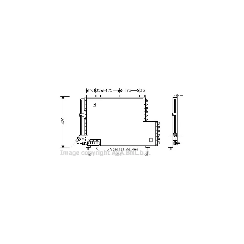 Condenseur, climatisation AVA QUALITY COOLING VO5081