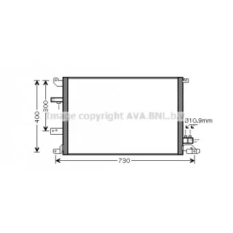 Condenseur, climatisation AVA QUALITY COOLING VO5138D