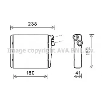 Système de chauffage AVA QUALITY COOLING VO6163