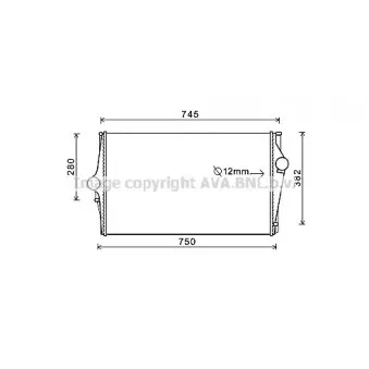 Intercooler, échangeur AVA QUALITY COOLING VOA4151