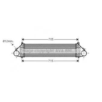 Intercooler, échangeur AVA QUALITY COOLING VOA4164