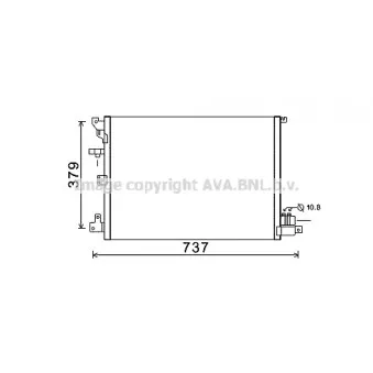 Condenseur, climatisation AVA QUALITY COOLING VOA5152D