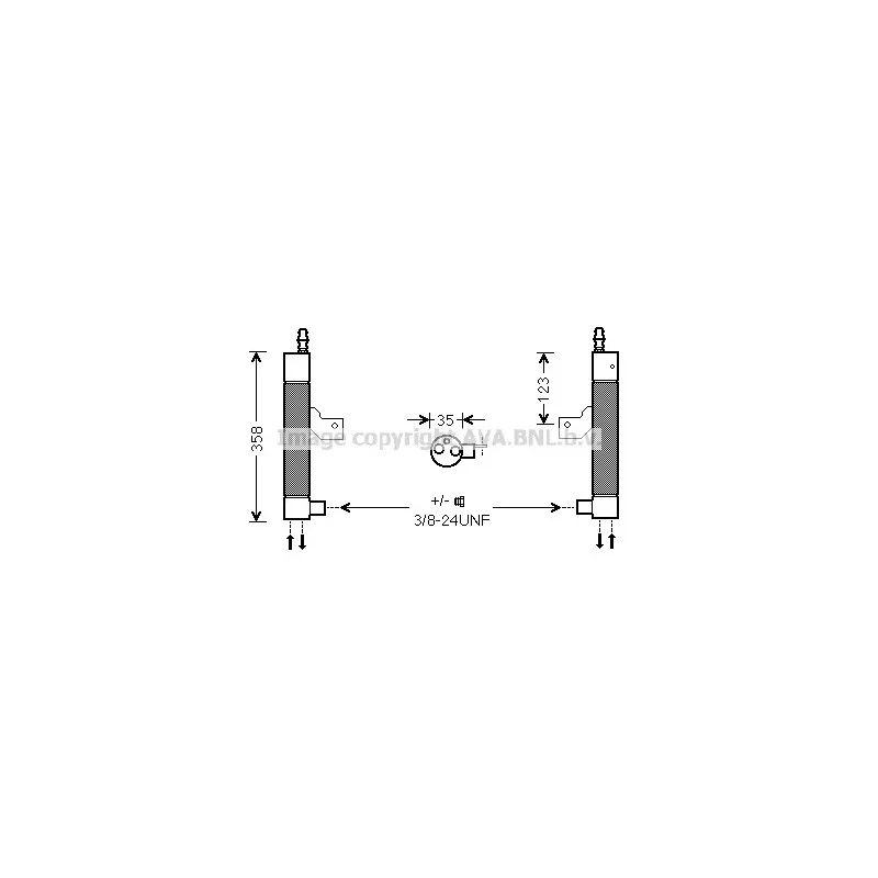 Filtre déshydratant, climatisation AVA QUALITY COOLING VOD146