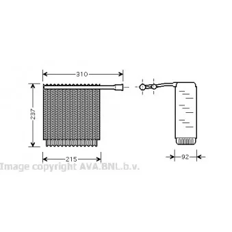 Evaporateur climatisation AVA QUALITY COOLING VOV125