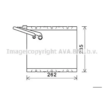 Evaporateur climatisation AVA QUALITY COOLING VOV157