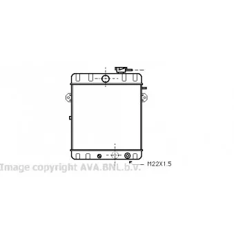 Radiateur, refroidissement du moteur AVA QUALITY COOLING VW2007