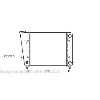 Radiateur, refroidissement du moteur AVA QUALITY COOLING VW2010