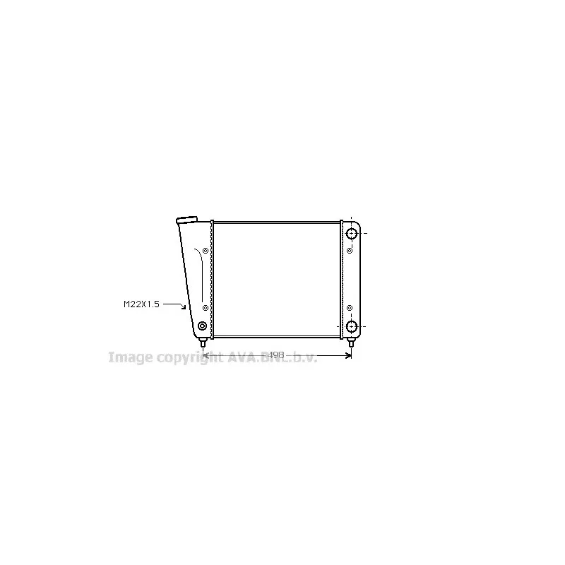 Radiateur, refroidissement du moteur AVA QUALITY COOLING VW2010