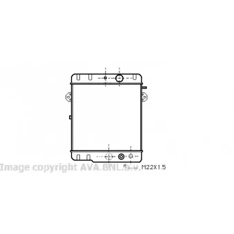 Radiateur, refroidissement du moteur AVA QUALITY COOLING VW2043