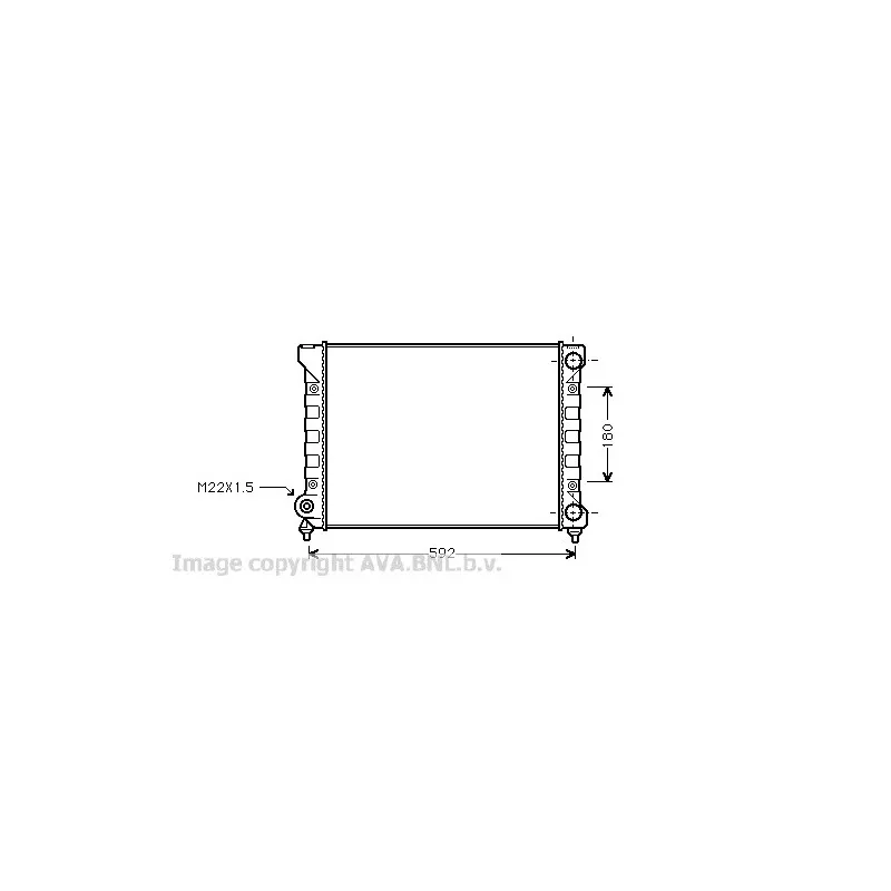 Radiateur, refroidissement du moteur AVA QUALITY COOLING VW2111