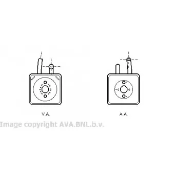 Radiateur d'huile AVA QUALITY COOLING VW3089