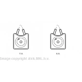 Radiateur d'huile AVA QUALITY COOLING VW3106