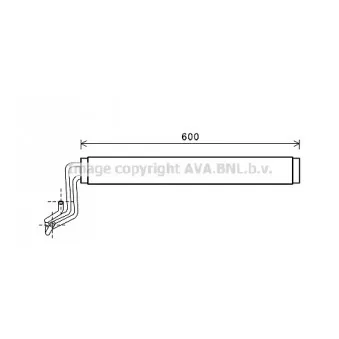 Radiateur d'huile, direction AVA QUALITY COOLING VW3308