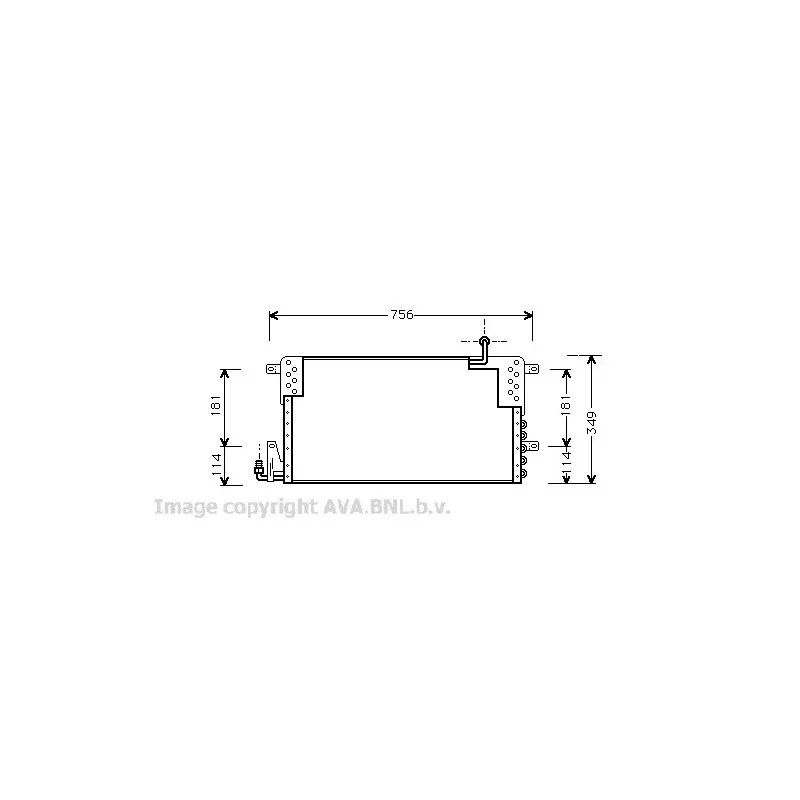 Condenseur, climatisation AVA QUALITY COOLING VW5161