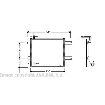 Condenseur, climatisation AVA QUALITY COOLING VW5177