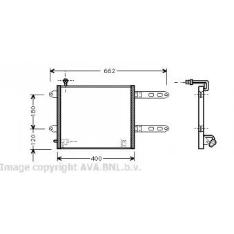 Condenseur, climatisation AVA QUALITY COOLING VW5178