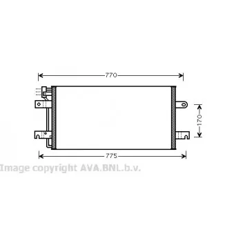 Condenseur, climatisation AVA QUALITY COOLING VW5197