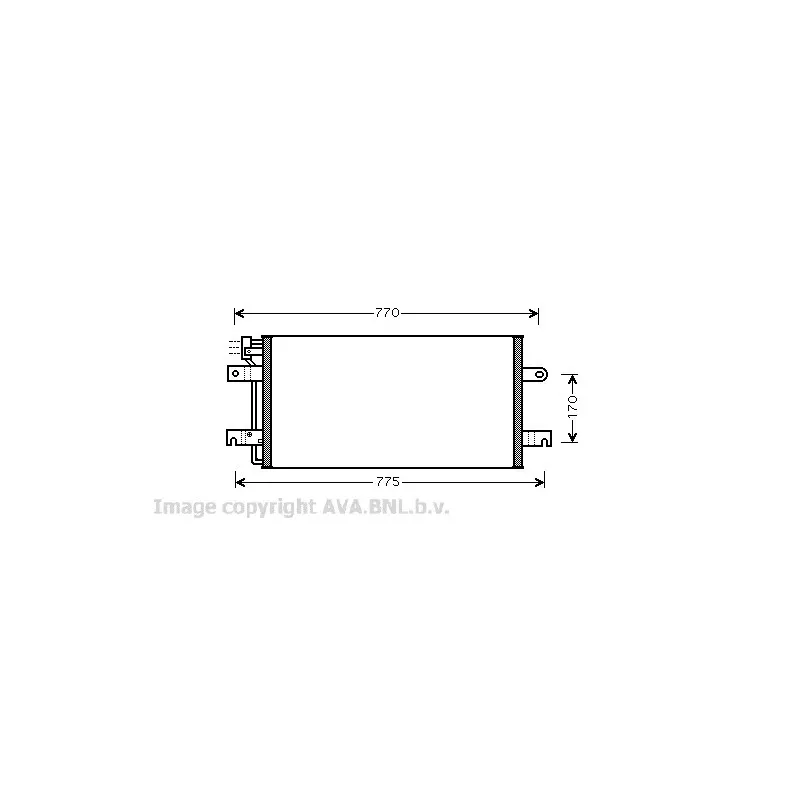 Condenseur, climatisation AVA QUALITY COOLING VW5197