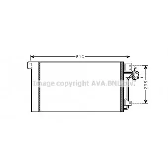 Condenseur, climatisation AVA QUALITY COOLING VW5236D