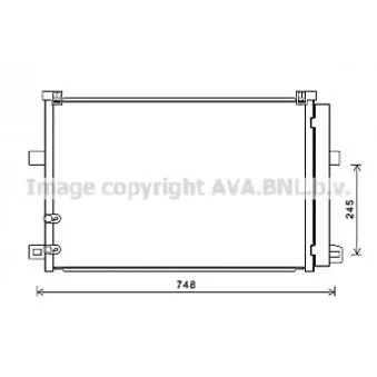 Condenseur, climatisation AVA QUALITY COOLING VW5369D