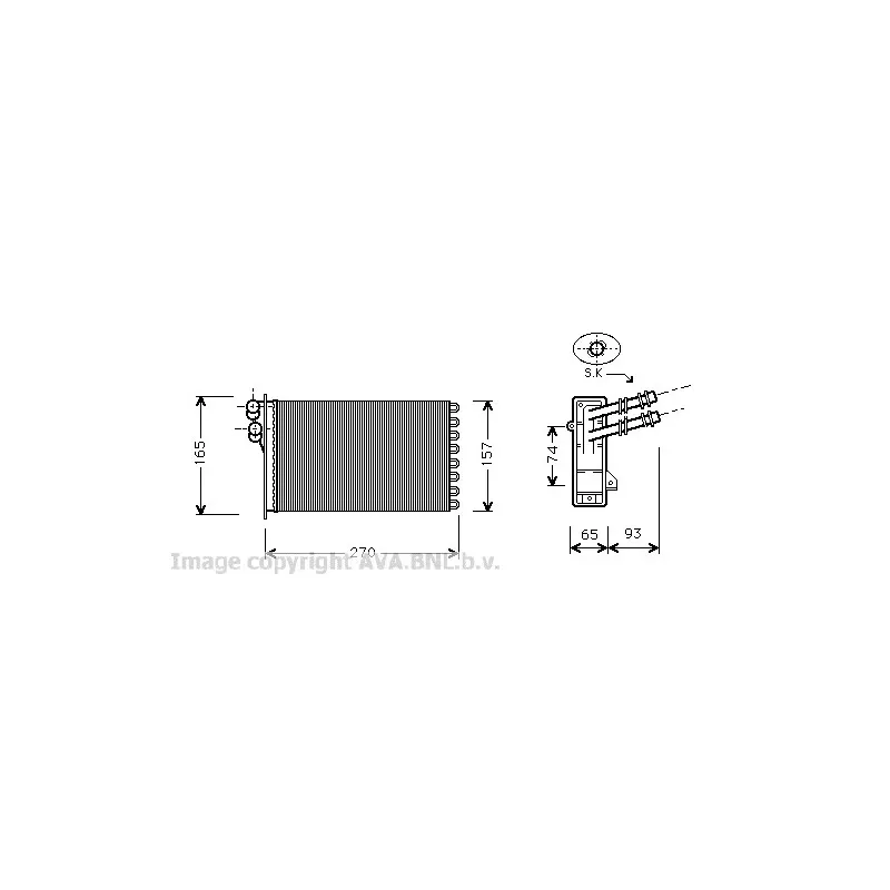 Système de chauffage AVA QUALITY COOLING VW6173