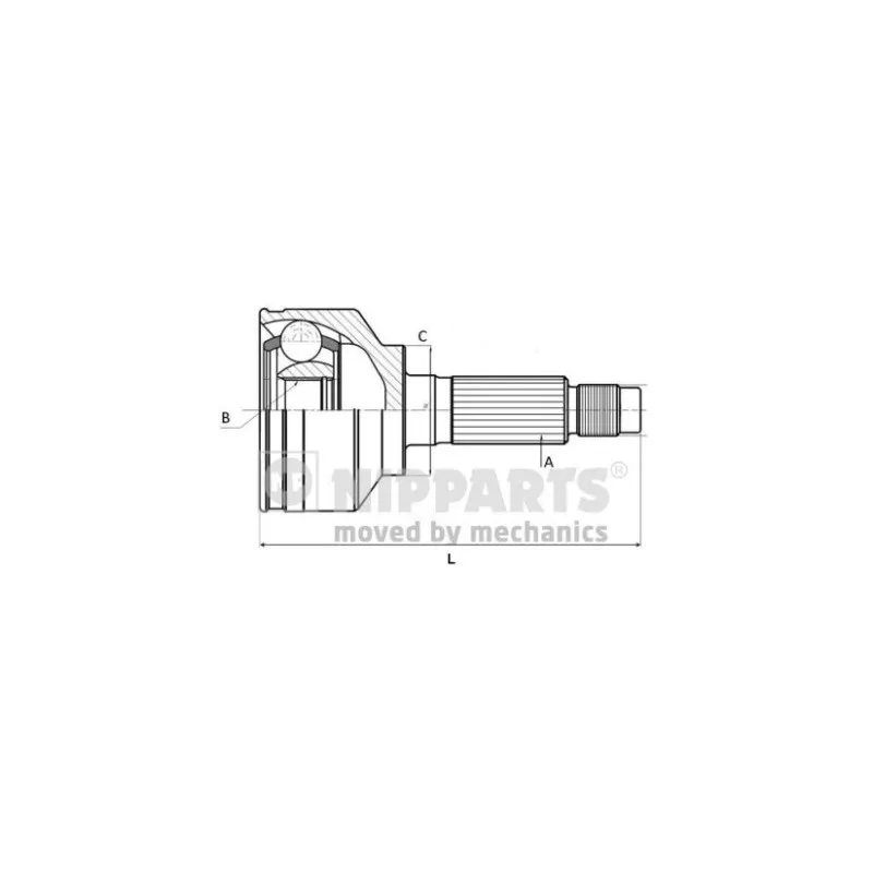 Embout de cardan avant (kit de réparation) NIPPARTS J2820504