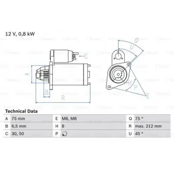 Démarreur BOSCH 0 986 014 371