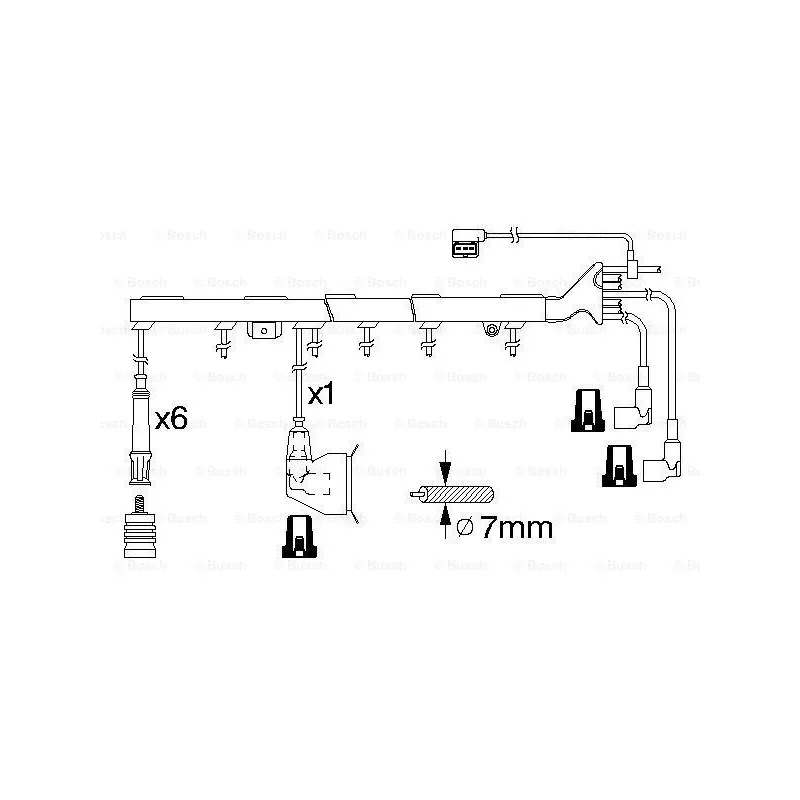 Kit de câbles d'allumage BOSCH 0 986 356 324