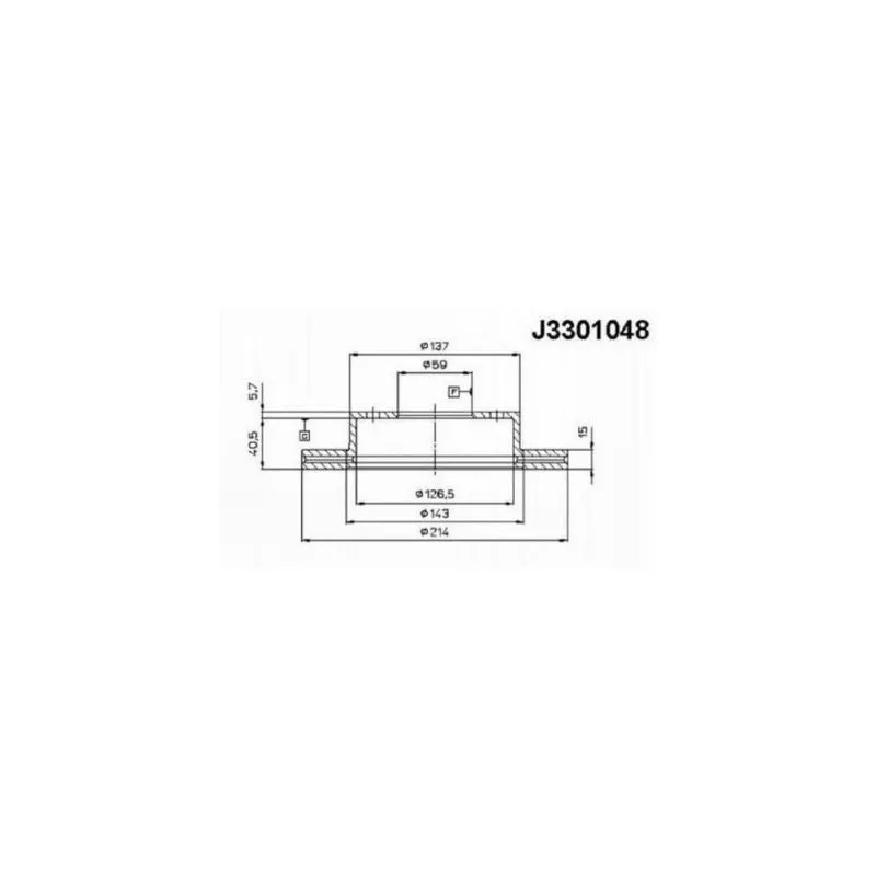 Jeu de 2 disques de frein avant NIPPARTS J3301048