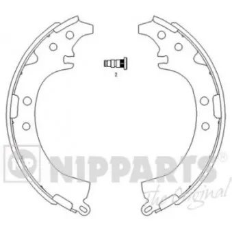 Jeu de mâchoires de frein NIPPARTS J3502050