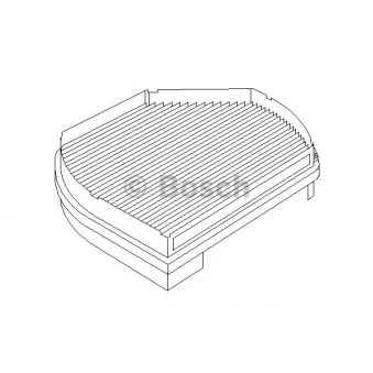 Filtre, air de l'habitacle BOSCH 1 987 431 001