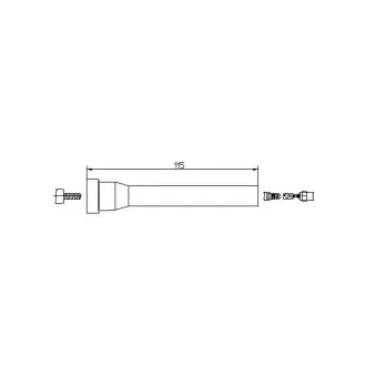 Fiche, bougie d'allumage BREMI 10208/5