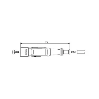 Fiche, bougie d'allumage BREMI 10210/5