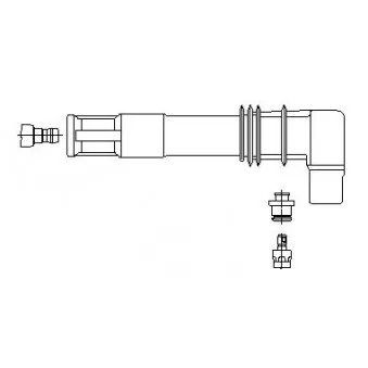 Fiche, bougie d'allumage BREMI 13309A5