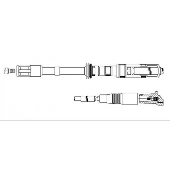 Câble d'allumage BREMI 198/74