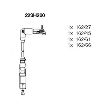 Kit de câbles d'allumage BREMI 223H200