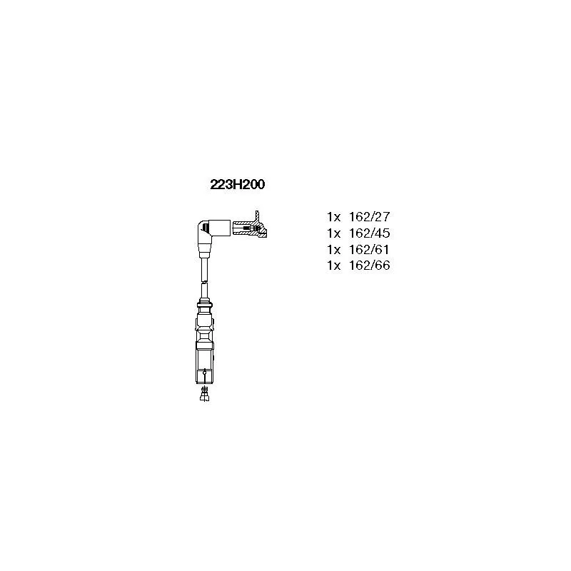 Kit de câbles d'allumage BREMI 223H200