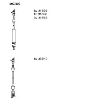 Kit de câbles d'allumage BREMI 300/392