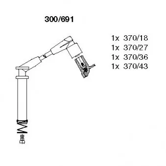 Kit de câbles d'allumage BREMI 300/691