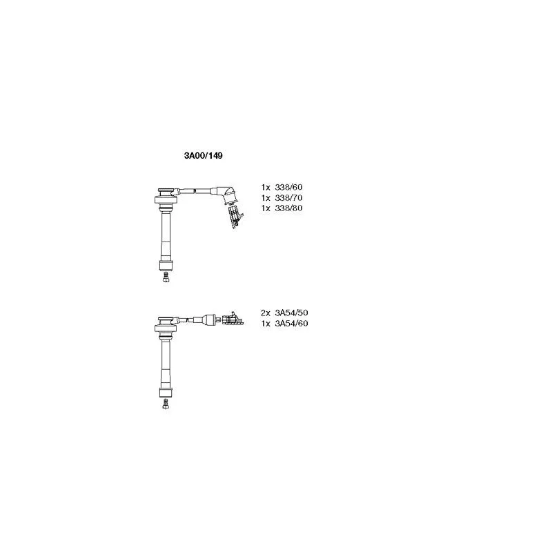 Kit de câbles d'allumage BREMI 3A00/149