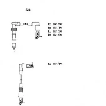 Kit de câbles d'allumage BREMI 428