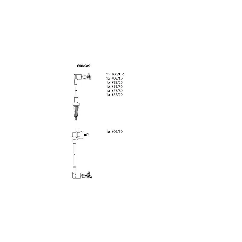 Kit de câbles d'allumage BREMI 600/289