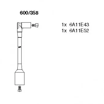 Kit de câbles d'allumage BREMI 600/358