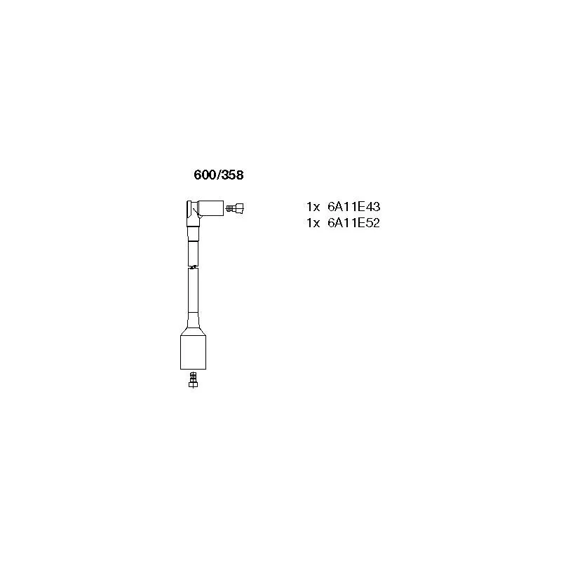 Kit de câbles d'allumage BREMI 600/358