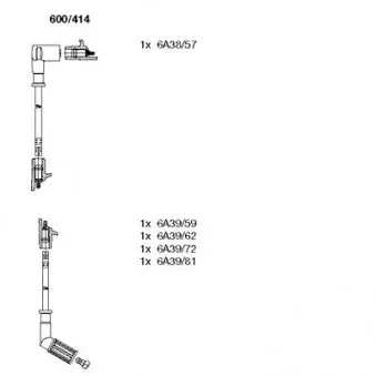 Kit de câbles d'allumage BREMI 600/414