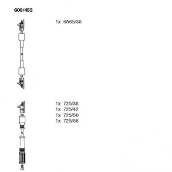 Kit de câbles d'allumage BREMI 600/455
