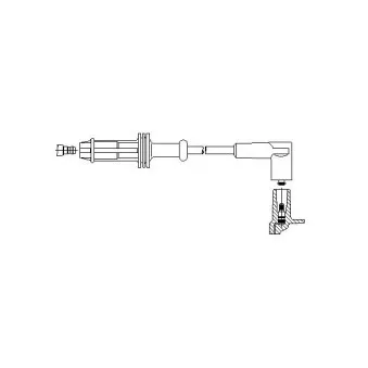 Câble d'allumage BREMI 666/50