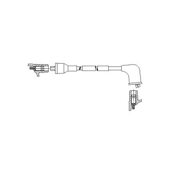 Câble d'allumage BREMI 6A04E43